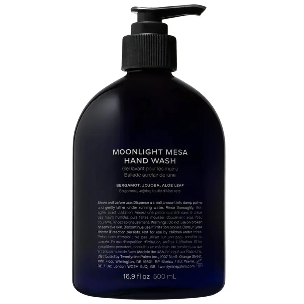Twentynine Palms Moonlight Mesa Hand Wash Bergamot, Jojoba, Aloe Leaf NEW IN BOX